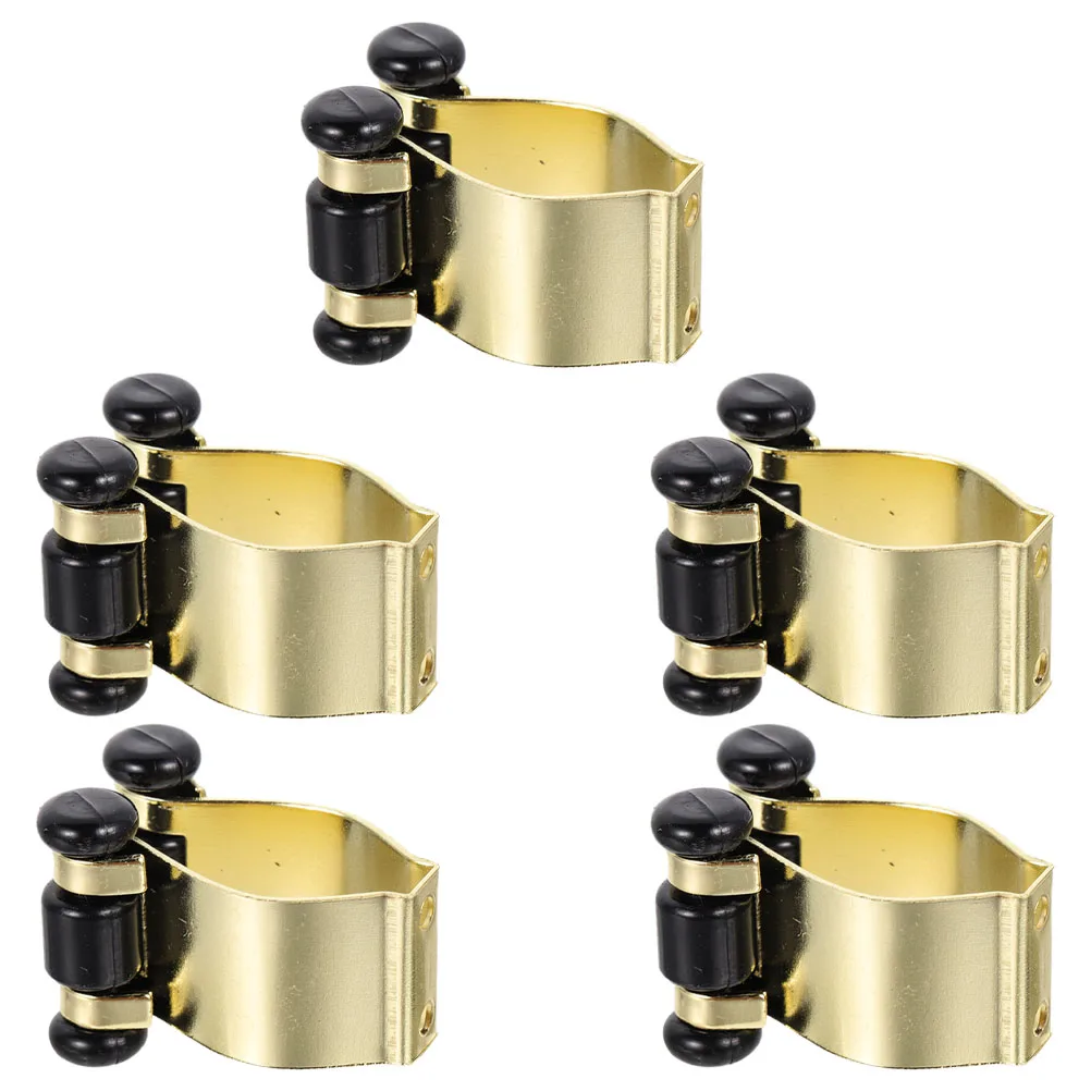 

5Pcs Pool Cue Holder Clips Rod Clips Wall Mount Fishing Pole Holder Billiard Cue Rack Adjustable Multipurpose Fishing Hooks