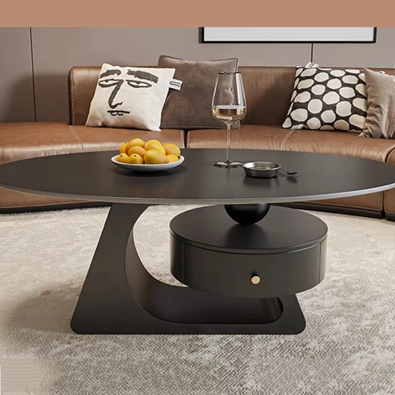 Organizer Simple Coffee Table Photo Album Drawers Standing Space Saving Side Table Computer Sweet Mesas Bajas Home Furniture