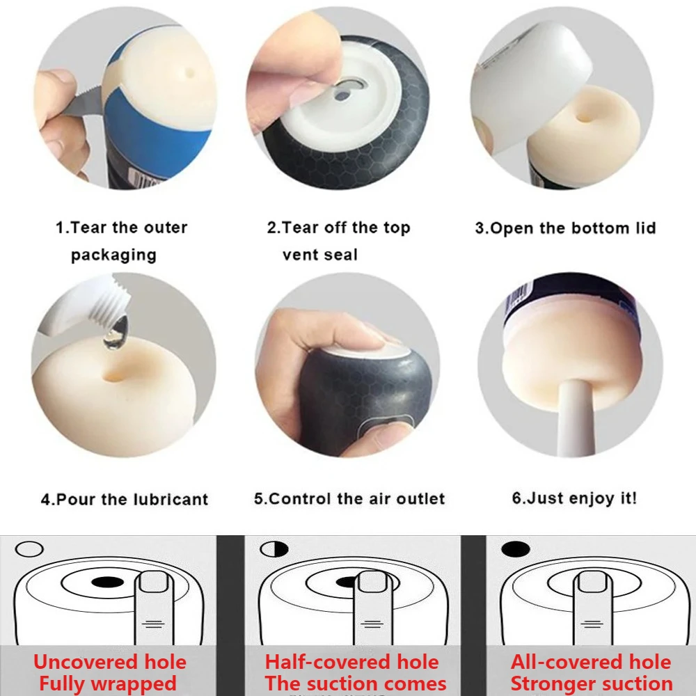 Male Masturbator Penis Pump Glans Sucking Cock Exerciser For Men Erotic Realistic Anal Mouth Vagina Real Pocket Pussy Sex Toys - view 6