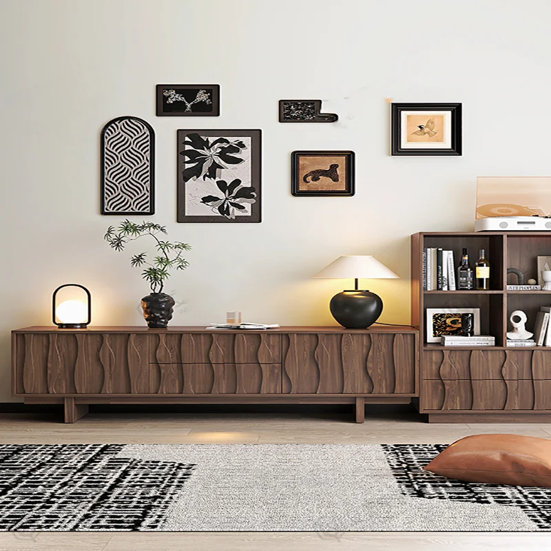 Vintage Mid Century Tv Stands With Door High Quality Luxury American Tv Stands Glamour Classic Meubles Tv Living Room Furniture