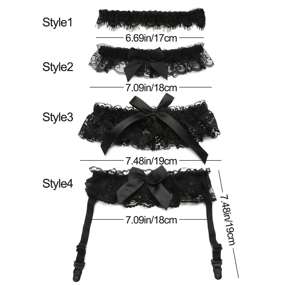 1pcs Elastic Sexy Fashion Bride Bowknot Lace Thigh Ring Garter Bridal Leg Garter Leg Ring