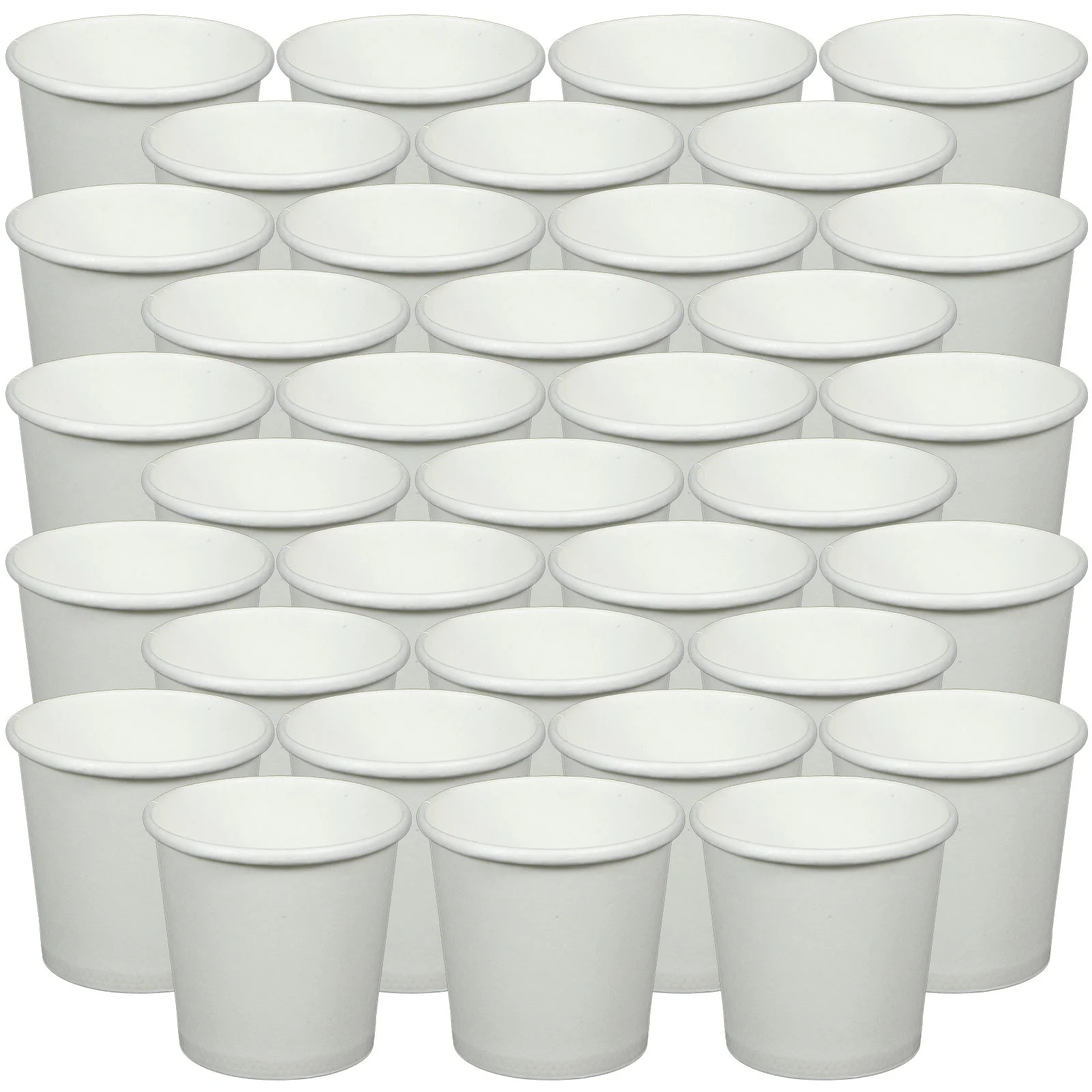 Disposable White Coffee Cups - 100 Pack, 30ml Size for Hot and Cold Drinks, Perfect for Parties and On-the-Go