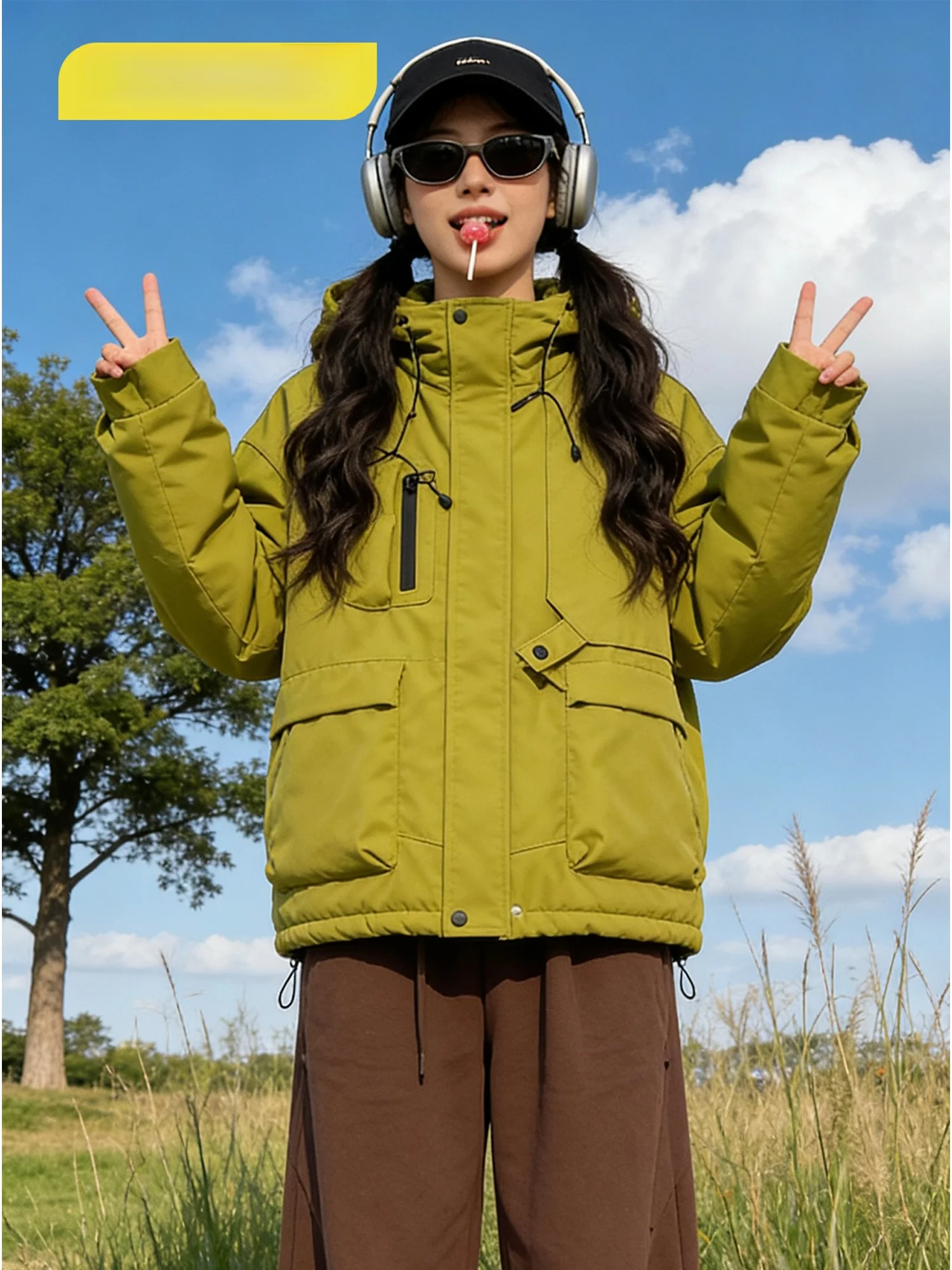 ZEENI Women's Outdoor Windproof Jaet Yoga Sports Pants Small Size Mountain Climbing Suit Hiking Set Long Sve Zipper Jaet