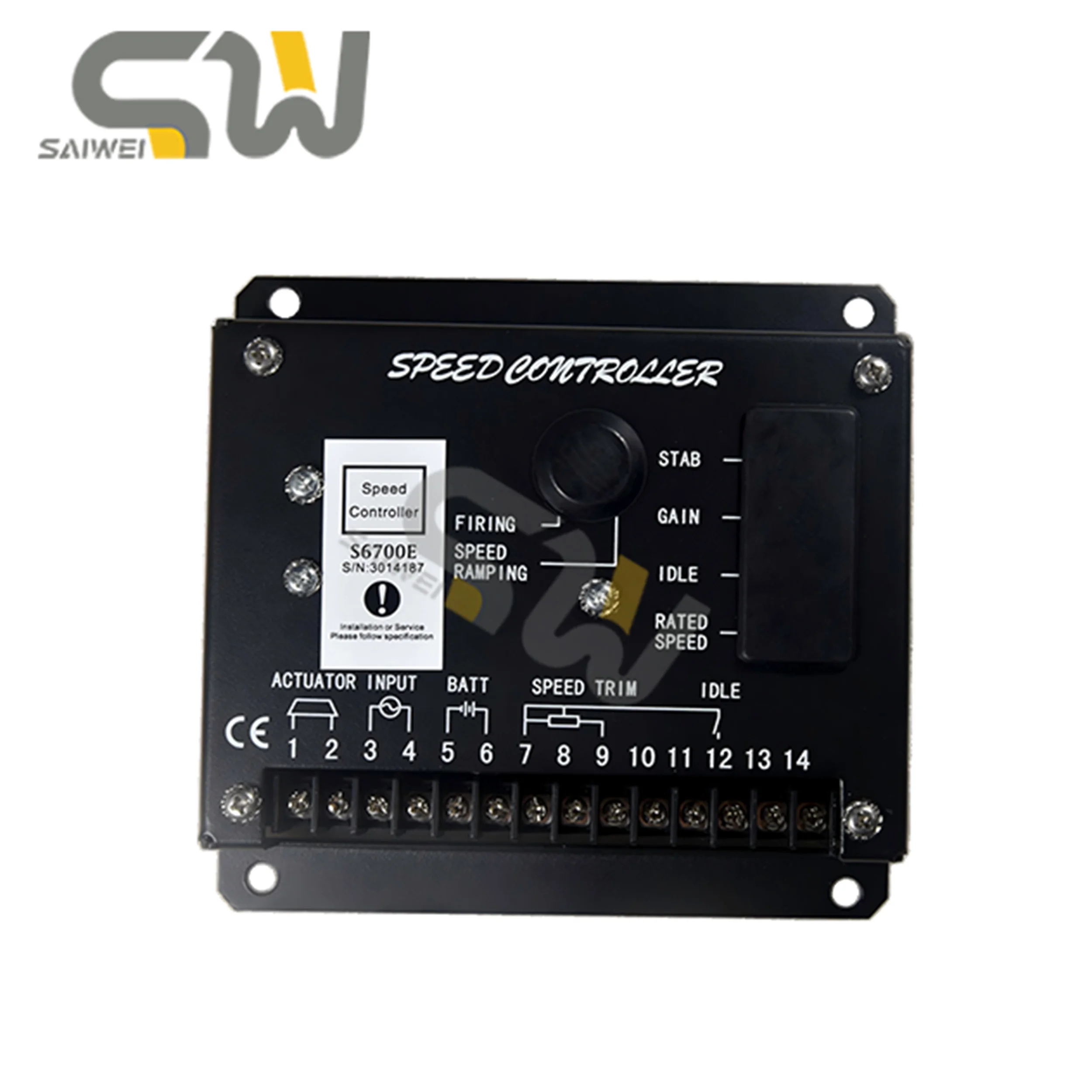 

DC24V S6700H/S6700E Контроллер скорости дизельного двигателя | Модуль привода регулятора | Детали генератора | Стабильное регулирование | Прочный
