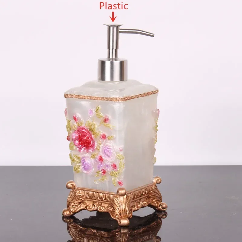 European Resin Soap Dispenser Bathroom Shampoo Shower Gel Bottle Wristband Hand Dispenser Home Accessories Liquid Container