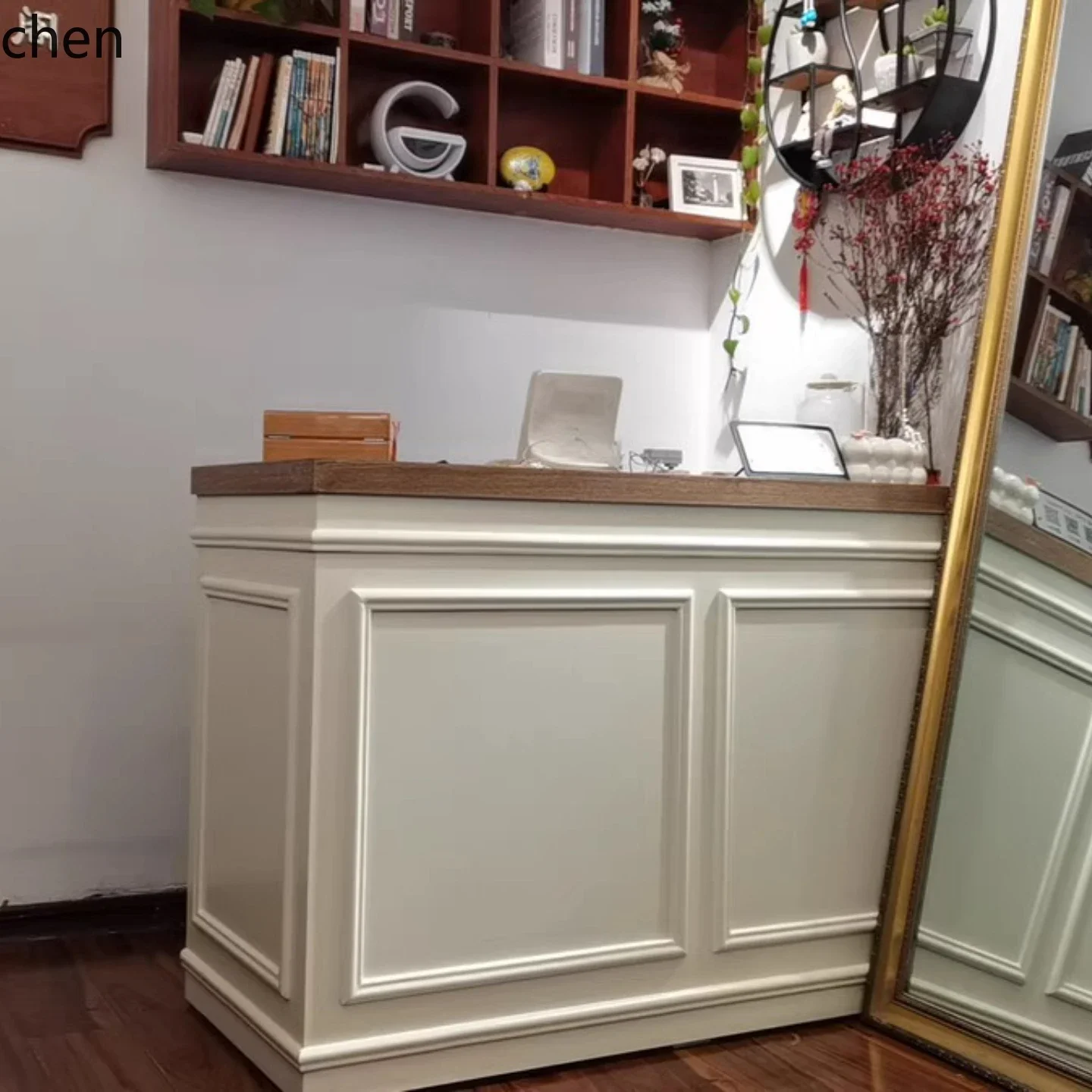 TQH6.24 clothing store checkout page beauty salon front desk dessert milk tea store company reception desk