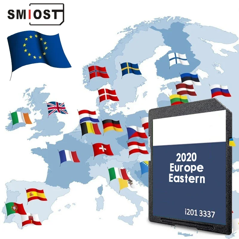 

SMIOST Navigation SD Card 8GB Sat Nav Card RNS310 East Ost Map Card Transporter Sat Nav Memory Sat Version Cards