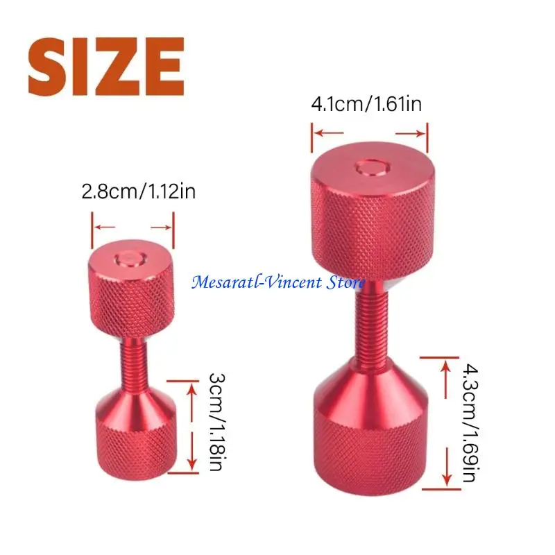 A70F Flange Alignment Pin Set 1-1/8 Inch Aluminum Tool with Large and Small Pairs for Piping Installation and Connection Work 4