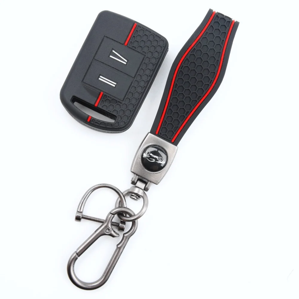Soft Key Cover For Opel Agila Corsa C Combo Meriva Tigra For Vauxhall Agila Corsa C Combo Meriva Tigra with carabiner lanyard