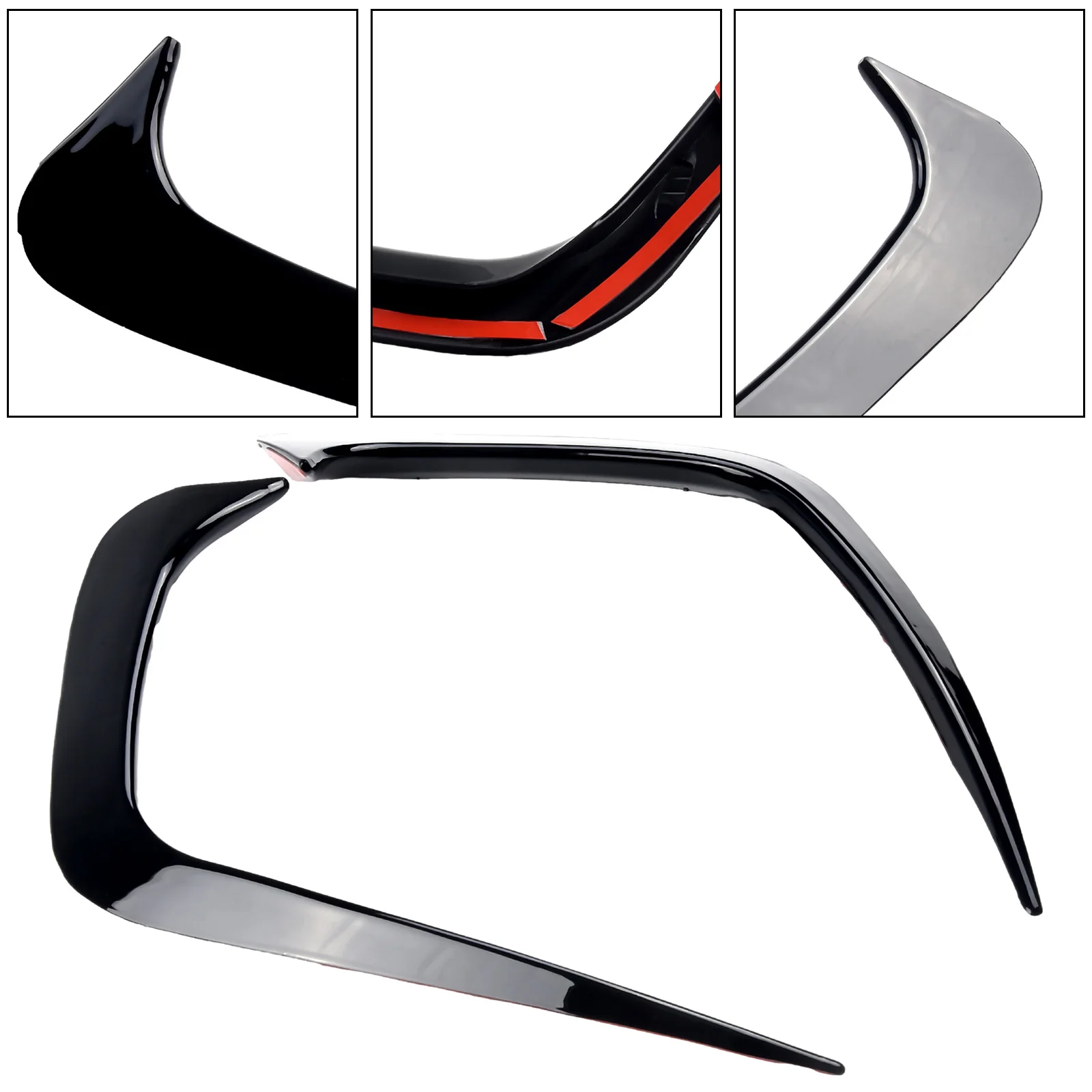 

Vent Sticker Rear Bumper Spoiler Parts Side Canard Vehicle Accessories Plastic Replacement Brand New Practical
