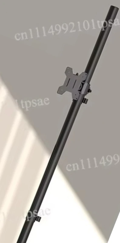 Monitor floor-to-ceiling bracket Movable lifting table with keyboard holder