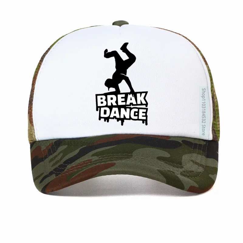 High Quality Men Break Dance Baseball Cap pop Hip Hop men women Breakdancing hat Summer Breathable Mesh Trucker hats