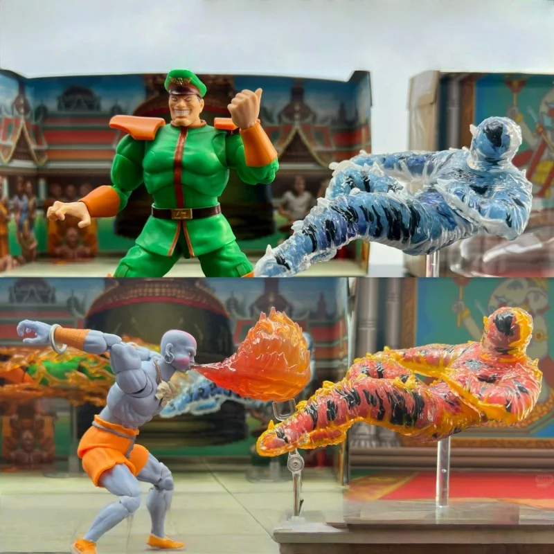 

In Stock Jada Toys Street Fighter 2 1/12 Scale Sdcc Exclusive Action Figure Dhalsim Vega Ken Fei Long Movable Joint Toys Gift