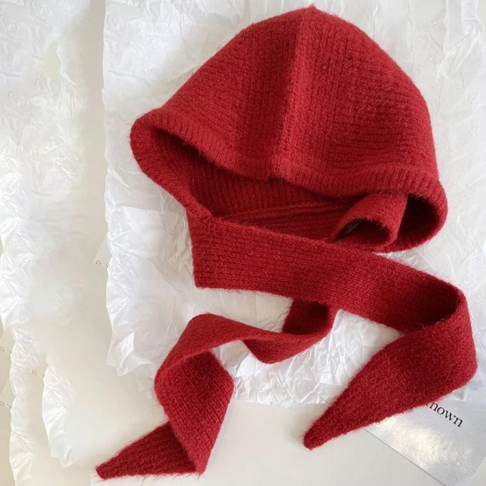 

Creative Pullover Hat Balaclava Hat Scarf Cap Beanie Ear Protection Hat Windproof Simple Winter Cap Warm