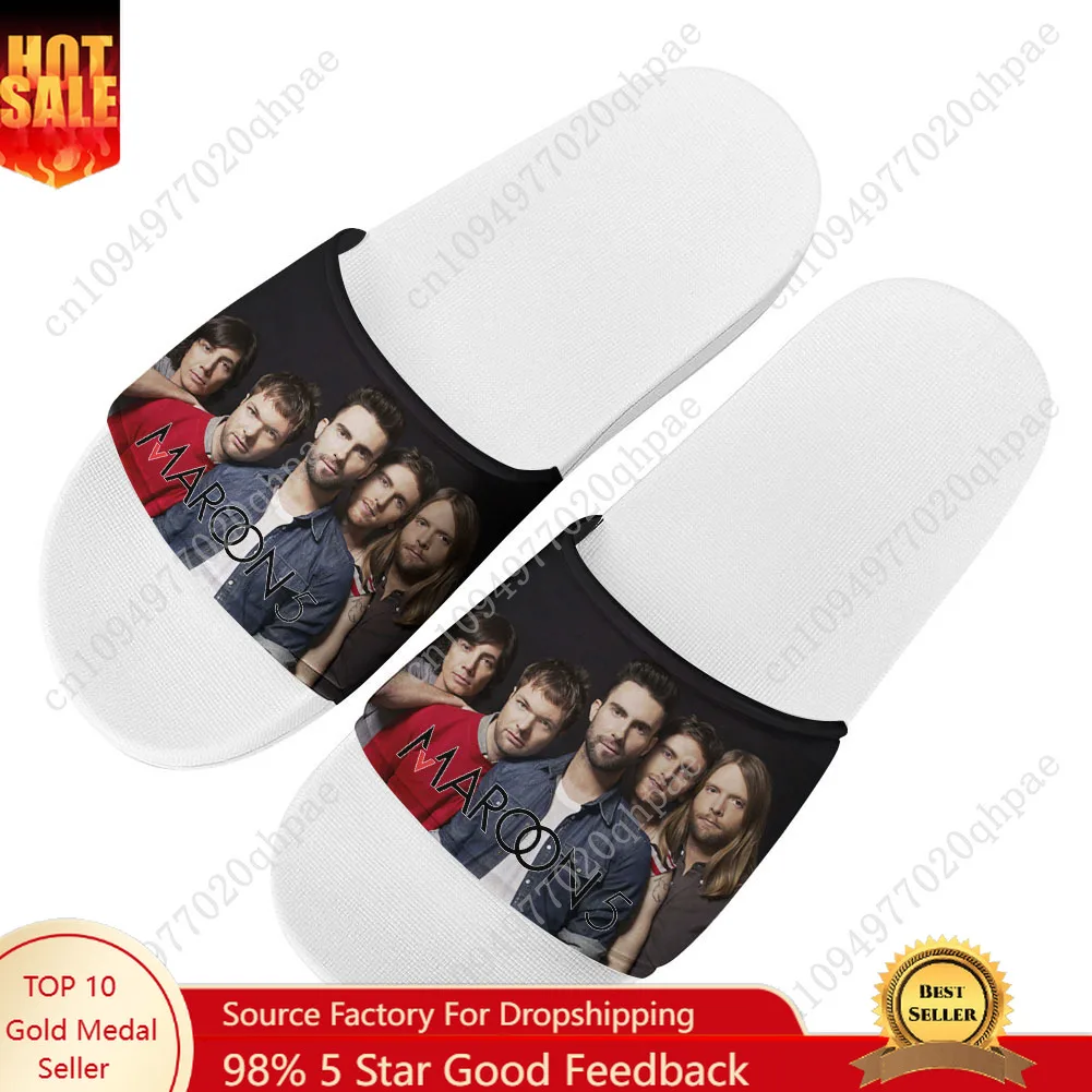 

Maroon 5 Slippers Home Bathroom Sandals Water Shoes Men Women Teenagers Indoor Poor Sandal Customized Summer Slipper