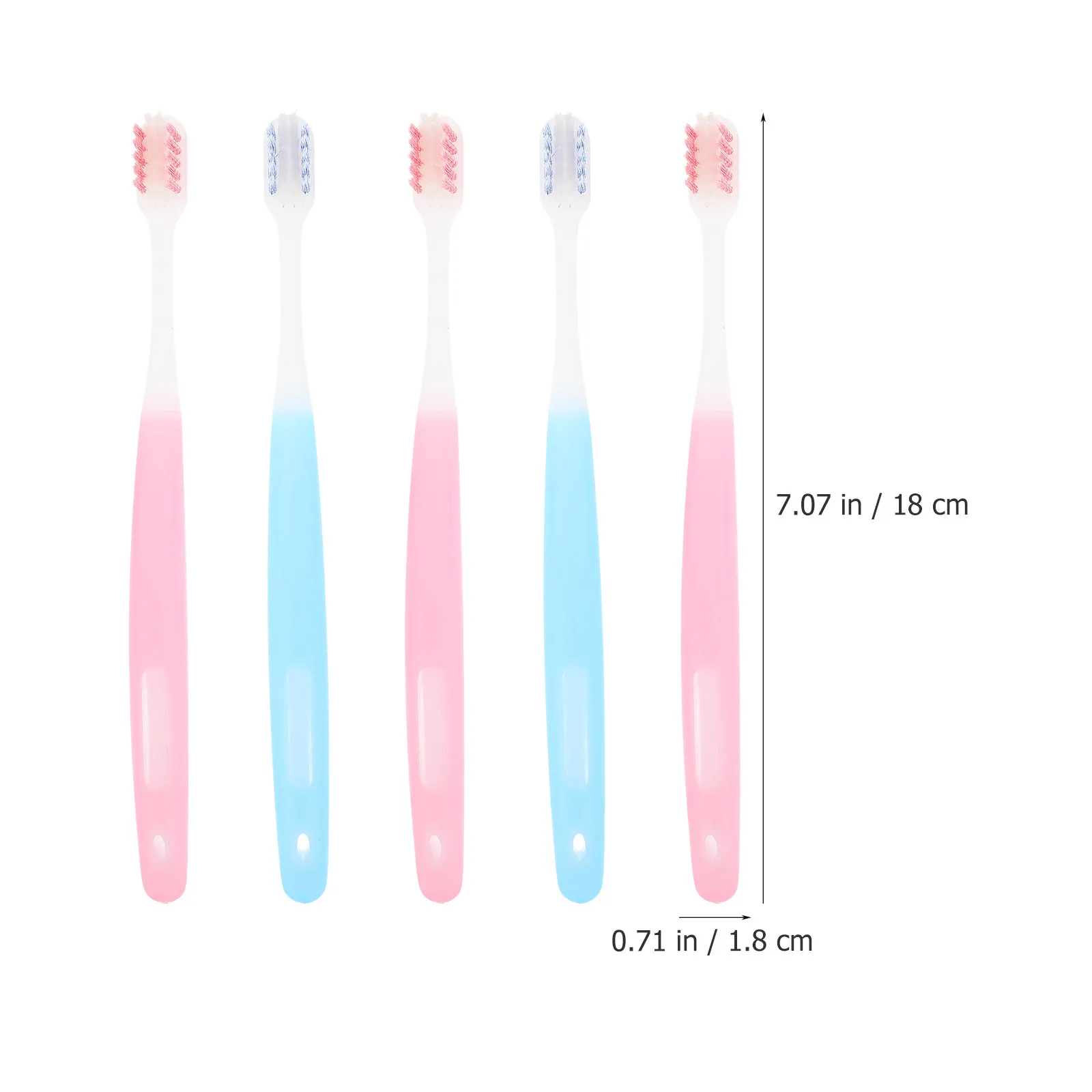 5Pcs Oral Cleaning Toothbrush Adult Wear-Resistant Orthodontic Toothbrush Brace Care Portable Household Travel Tooth Brush