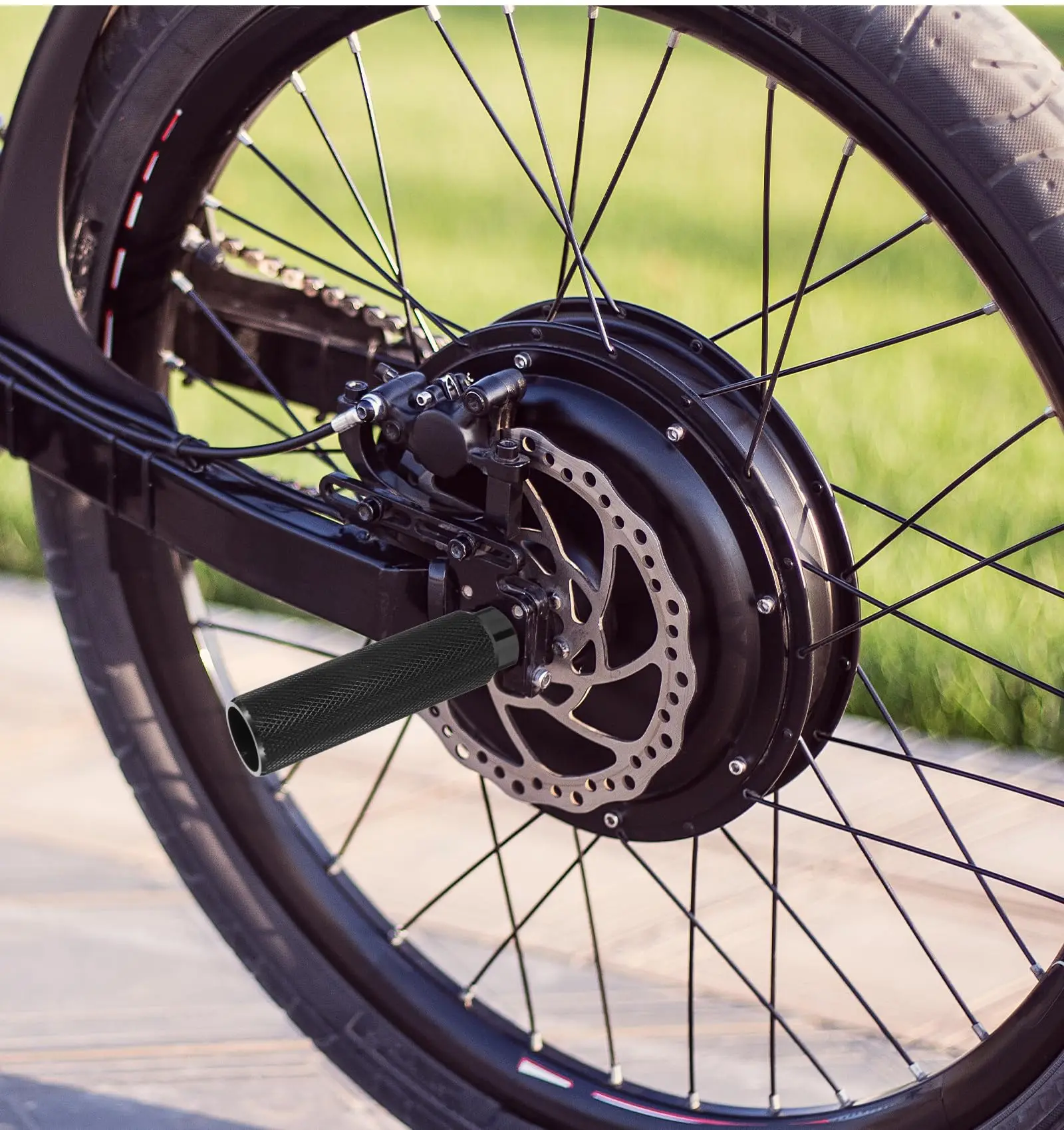 Fahrrad-Anti-Rutsch-Pegs, Fußstützen für BMX-Räder, passend für 3/8'' Achsen, Aluminiumlegierung, Fahrradzubehör – Detail 6