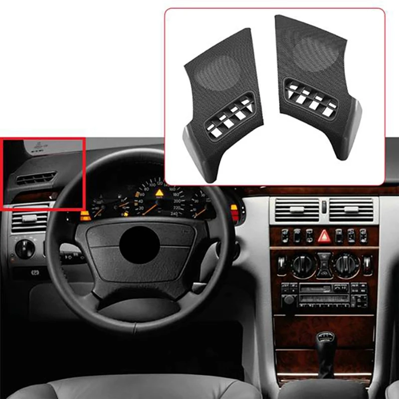 3X Car Dash Board Left Side Air Vent Speaker Grill Cover For Mercedes Benz W210 E-CLASS E320 E430 E55 1996-2002