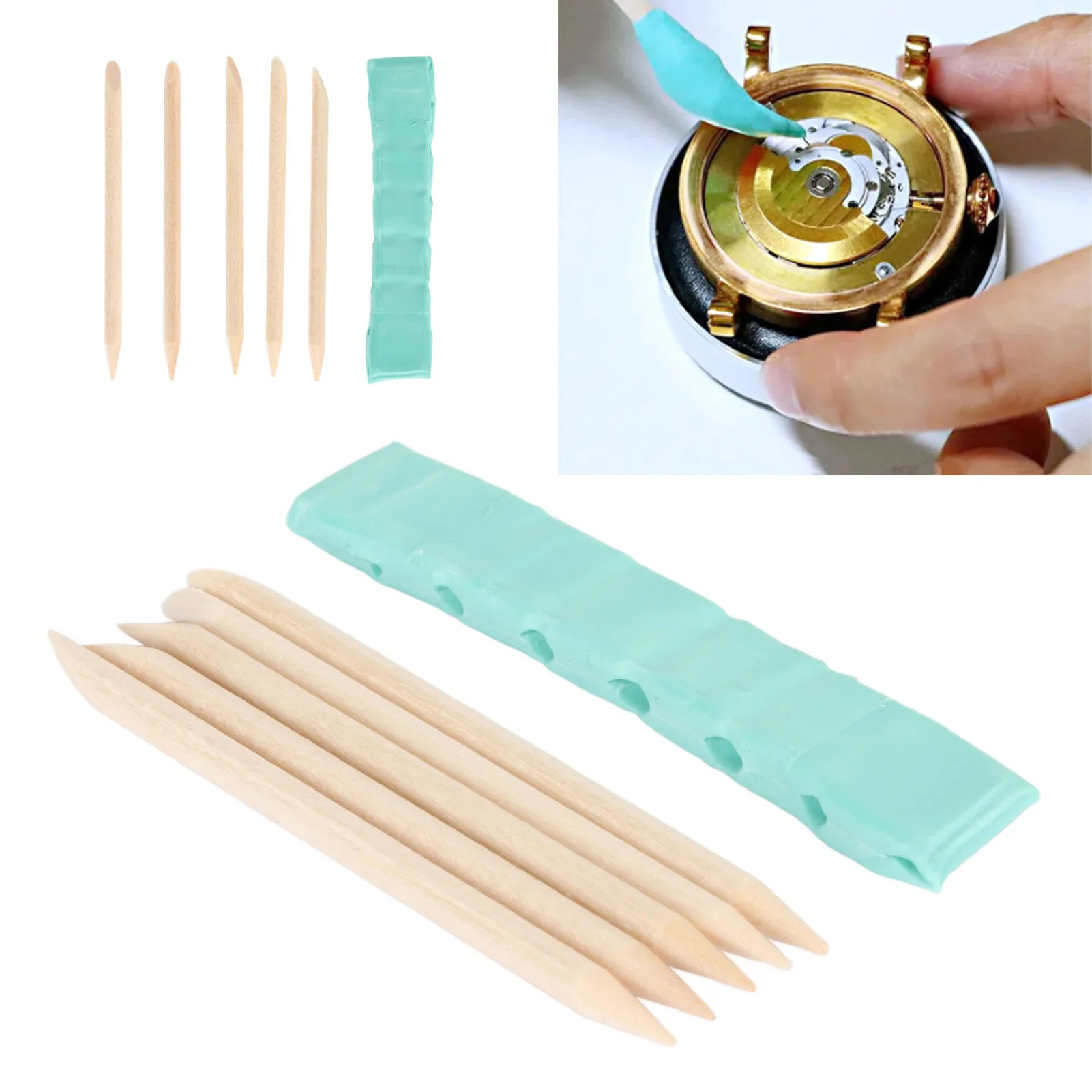 Watch Cleaning Clay Bar Movement Adhesive Putty Watches Dial Dust Dirt Grease Removal Tool Kit Watchmaker Watch Repair Tool