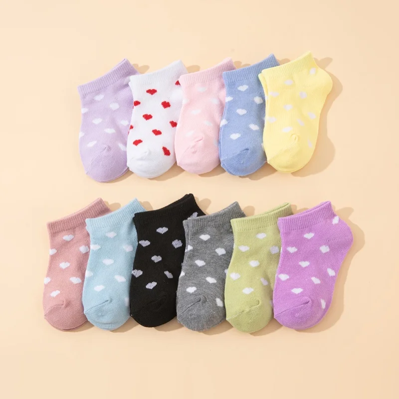 15 Paar gemischte kurze Knöchelsocken für Kinder, süße Cartoon-Smiley-Herz-Print, elastische Kleinkind-Kindersocken für alle Jahreszeiten – Detail 9