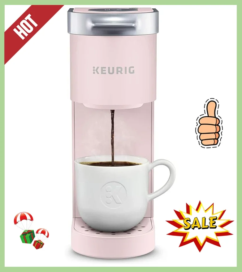 NEW K-Mini Single Serve K-Cup Pod Coffee Maker, Dusty Rose, 6 to 12 oz. Brew Sizes