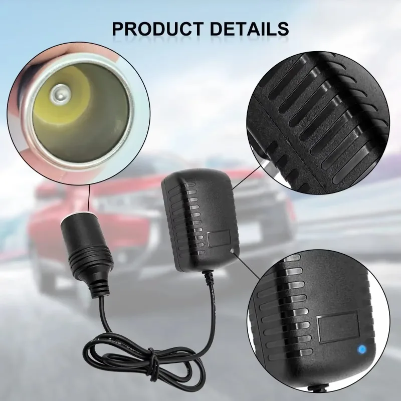 التيار المتناوب 110 فولت/220 فولت تيار مستمر 12 فولت 2A لسيارة ولاعة السجائر مقبس مهايئ الطاقة 220 فولت إلى 12 فولت فولت شاحن محول أجزاء المنزل الولايات المتحدة/الاتحاد الأوروبي/المملكة المتحدة/الاتحاد الأفريقي