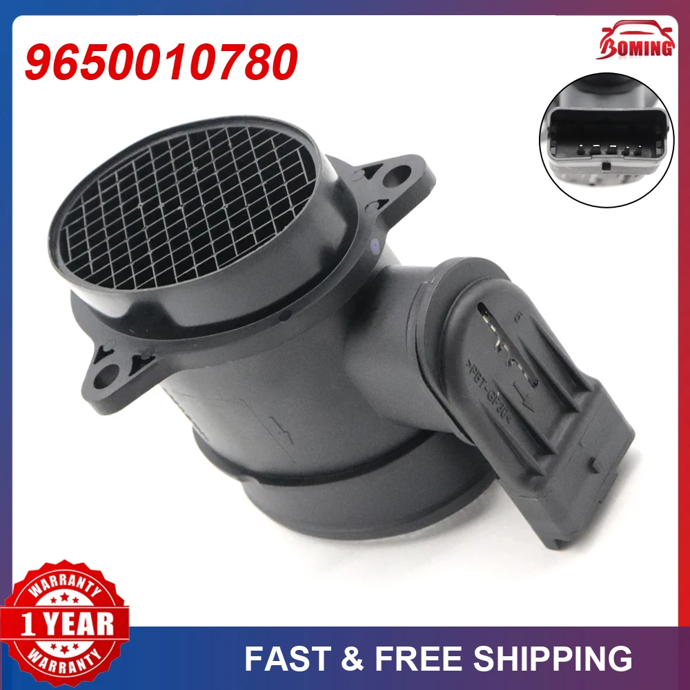 9650010780 Car New Mass Air Flow Meters Sensor For Citroen Berlingo C2 C3 C4 C5 XSARA PICASSO FIAT SCUDO FORD FIESTA