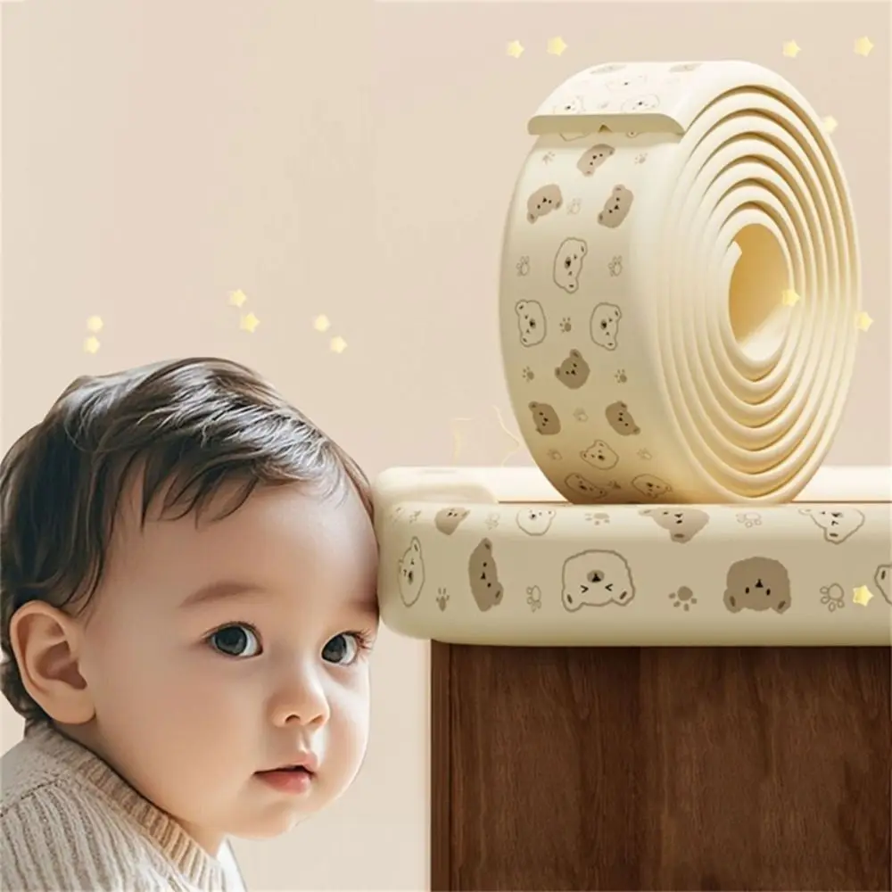 2m Desk Edge Guard Strip Cartoon Digital Pattern Soft Anti Collision Cushion Safety Thickend Wall Corner Protector Bedside