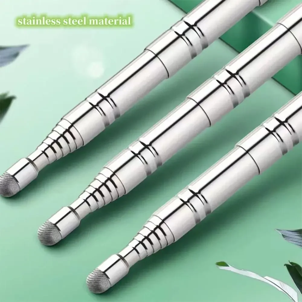 Tongkat Pengajaran Dapat Ditarik dari Baja Tahan Karat Alat Pengajaran Pena Penunjuk Papan Tulis yang Dapat Diperpanjang untuk Presentasi PPT