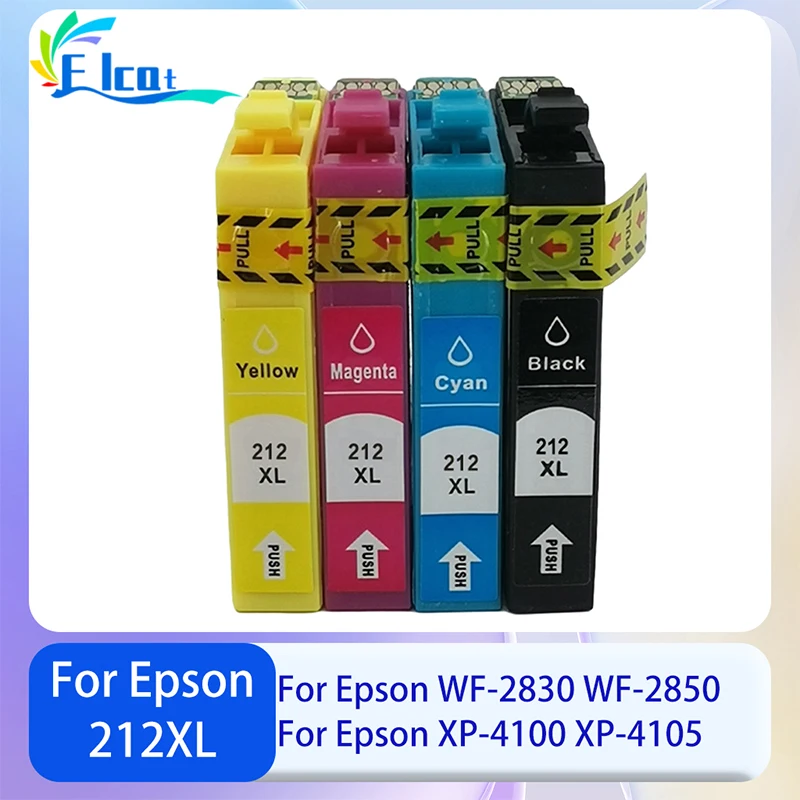 

212XL 212 T212 212 XL Восстановленный картридж для принтера Epson Expression XP-4100 XP-4105 Workforce для дома WF-2830 WF-2850