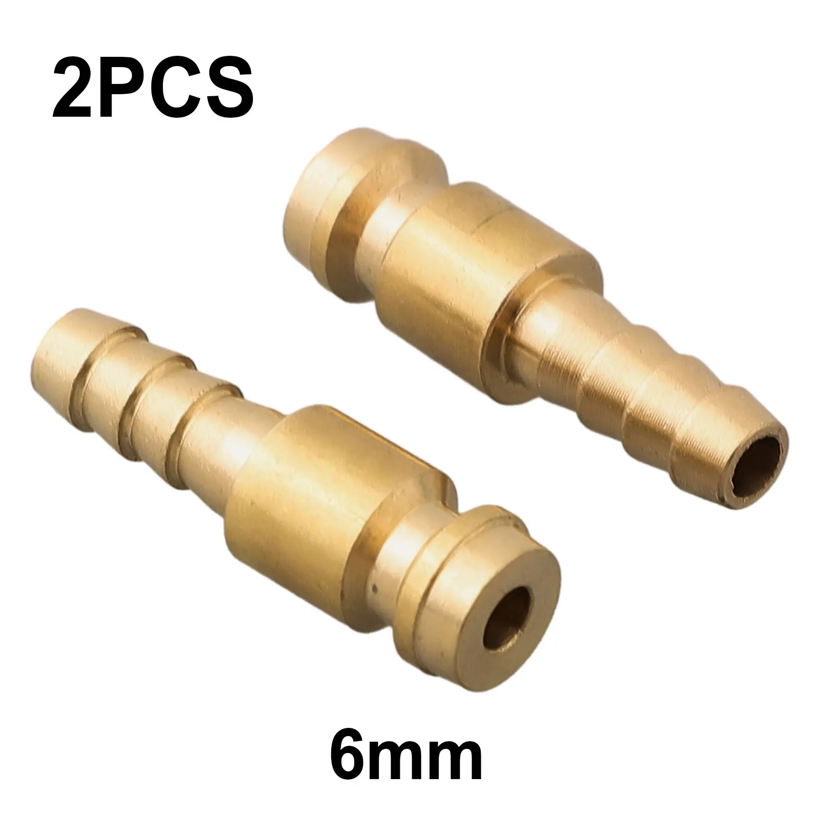 2pcs 6mm 8mm 10mm Gas Water Male Adapter Quick Connector For TIG Welding Torch Intake Metal Connectors Tips TIG Welding Parts