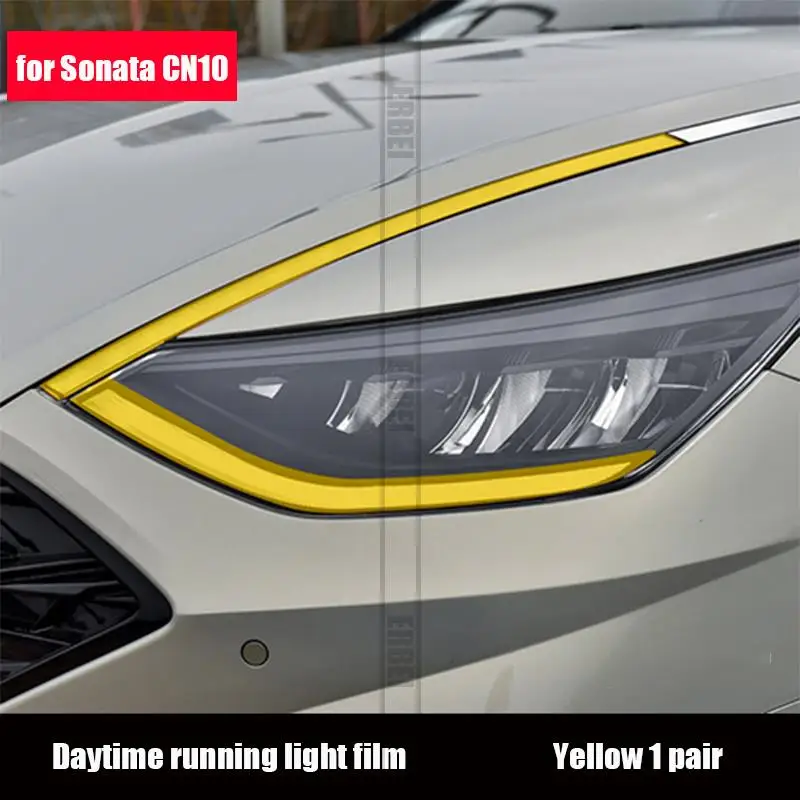 For Hyundai Sonata DN8 2020 driving lights car tail fog lights rearview mirrors turn lights color change film decoration