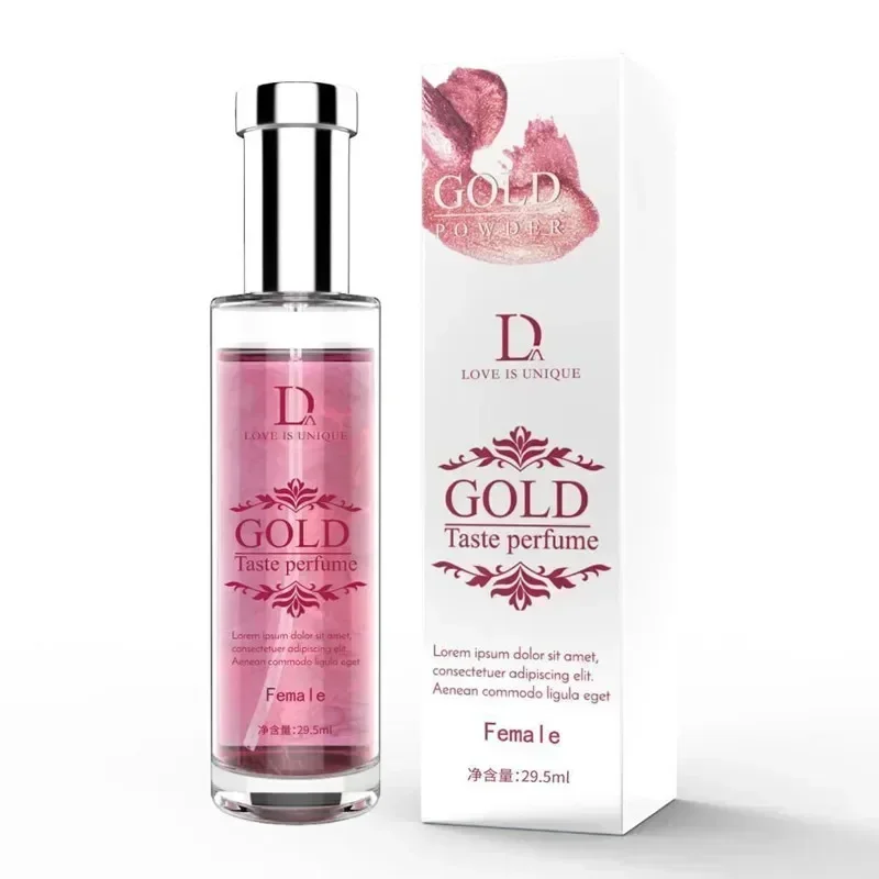 Duai Gold Powder Taste Flirting Perfume for Men and Women Couples Long Lasting Pheromone Sex Perfume Spray