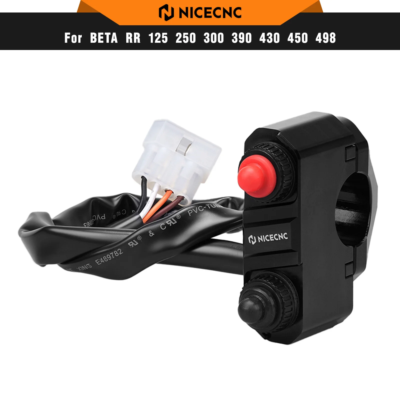 NICECNC - Botón de Encendido/Apagado para Beta RR 300 2017-2026, para Beta Enduro RR 250 350 390 430 480 X-Trainer 300 250 Racing