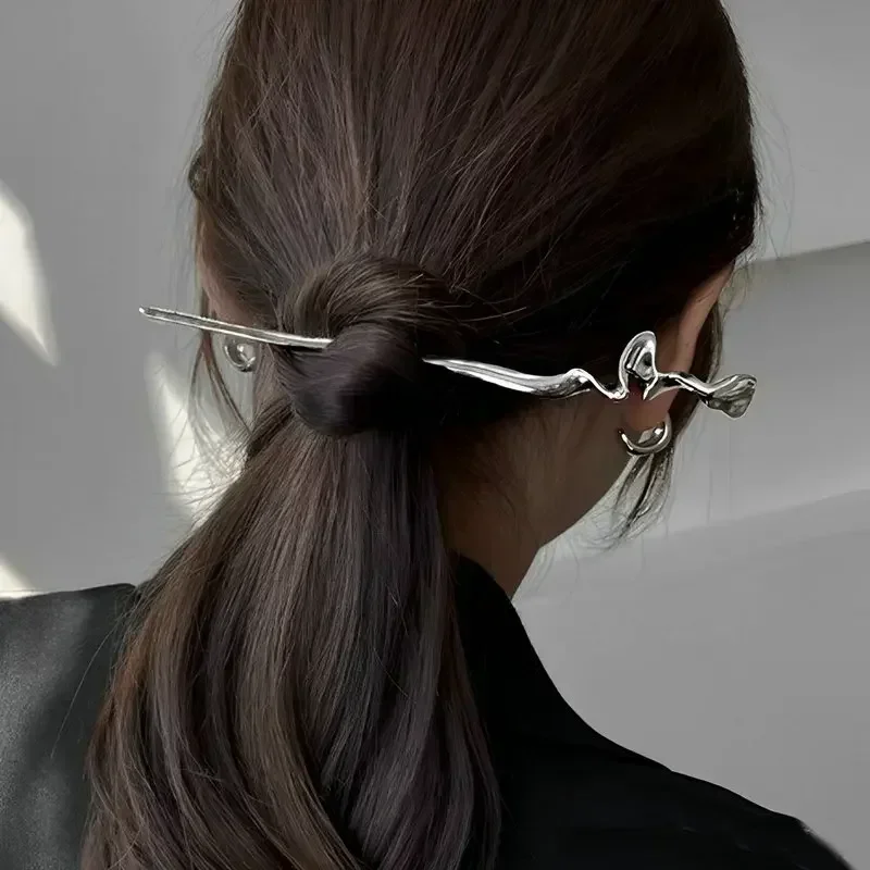 غير النظامية دبوس الشعر المرأة النمط الصيني الجديد الراقية واضح الباردة الطراز القديم دبوس الشعر المستديرة المألوف تنوعا إكسسوارات الشعر