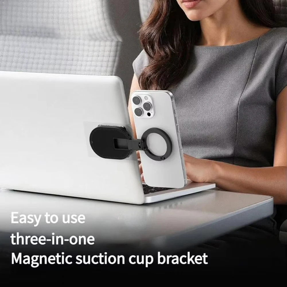 

Magnetic Suction Cup Phone Holder 360° Rotatable Foldable Car Mount Strong Magnet Stand for Gym Home Travel Dashboard Mirror