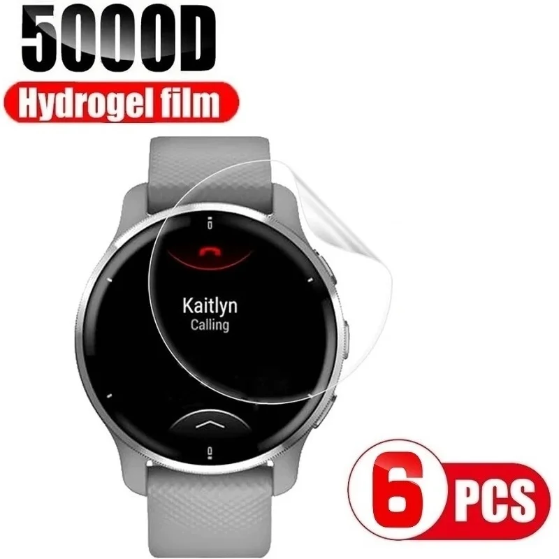 Full Hydrogel Protective Film For Garmin Vivoactive 5 4 4s 3 Garmin Venu 2 Plus 2s 3 3s Screen Protector Protection Cover Foil