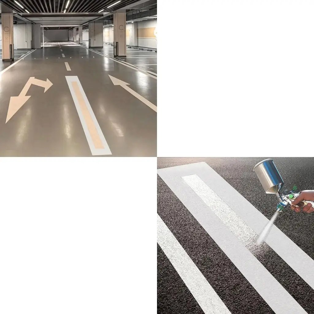 62KD Intelligent Adhesive Folding Design Parking Line Template Ensures Neat Pavement Marking Easily for DIY Parking Marking