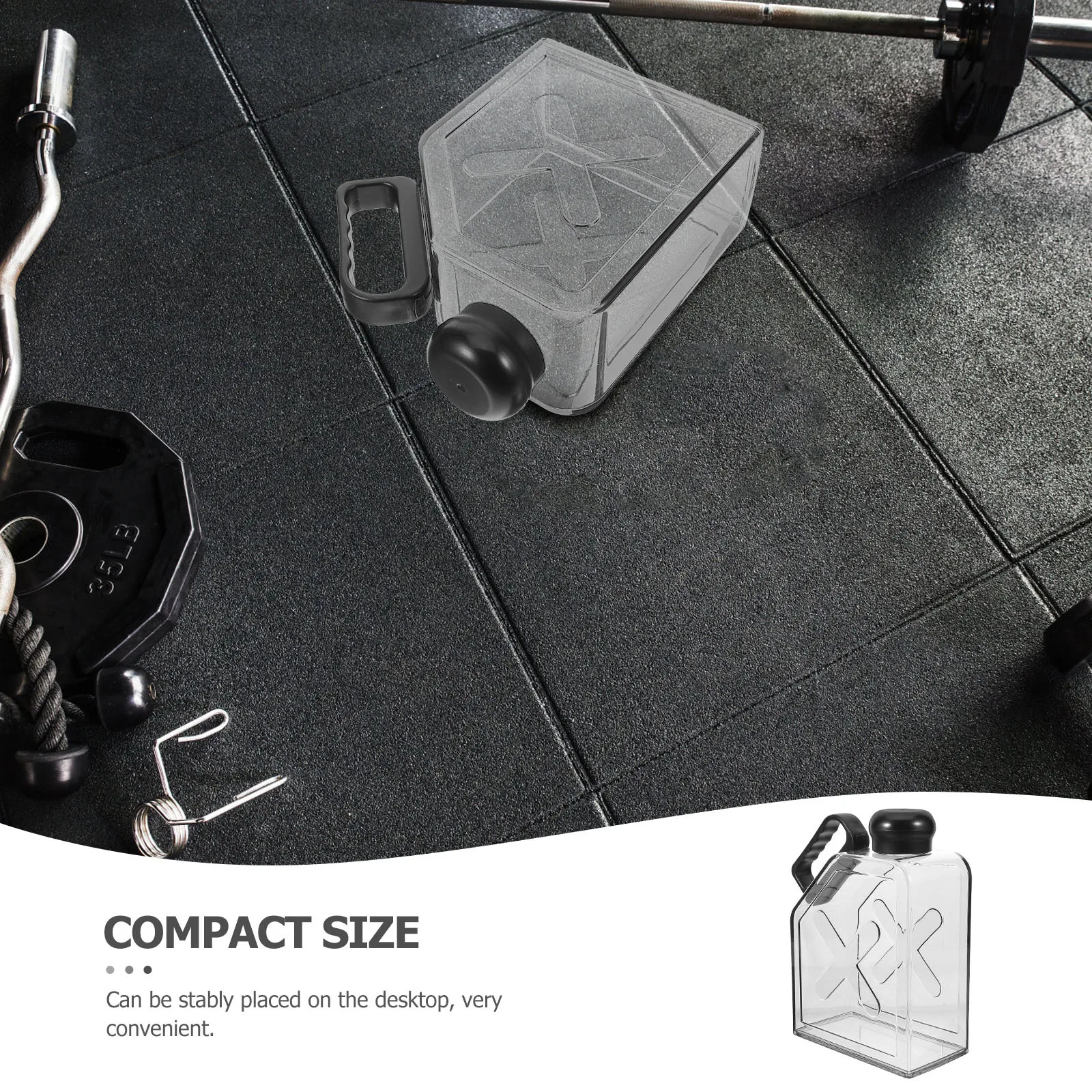 زجاجة مياه مسطحة مانعة للتسرب، قارورة سفر بلاستيكية متينة، غلاية مياه محمولة قابلة لإعادة الاستخدام، حاوية شرب للياقة البدنية في الهواء الطلق