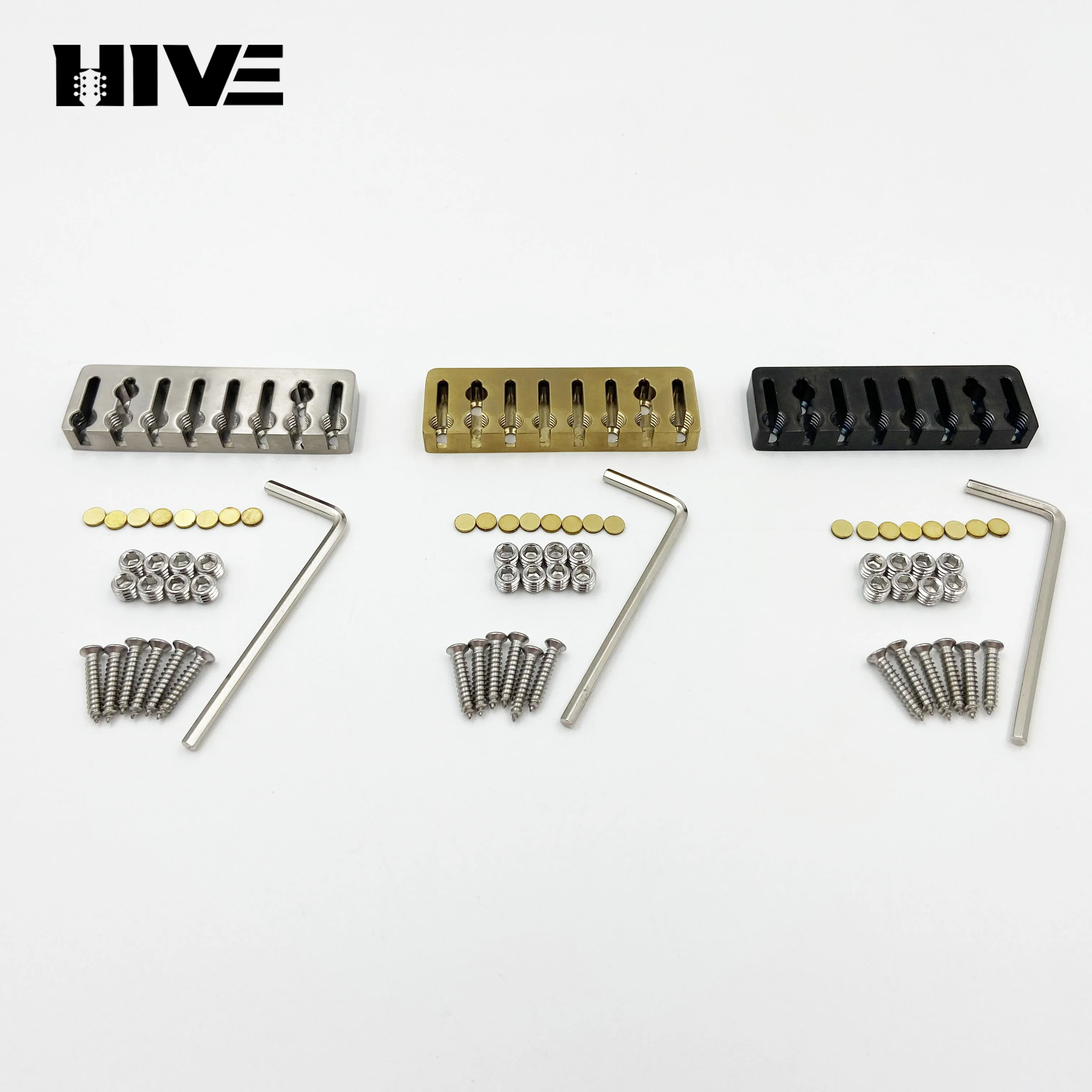 

High-end Electric Guitar Bridge Titanium Alloy Neck Genuine 6/7/8-string Guitar Bridge-fixed Guitar Tuning Lock String