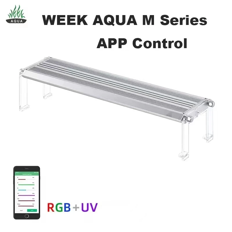 Week Aqua Water Grass LampM300PRO-K 400 450 600Series Straddle Headlight Panel Button Version APP Timing Dimming RGB-UV LED LAMP