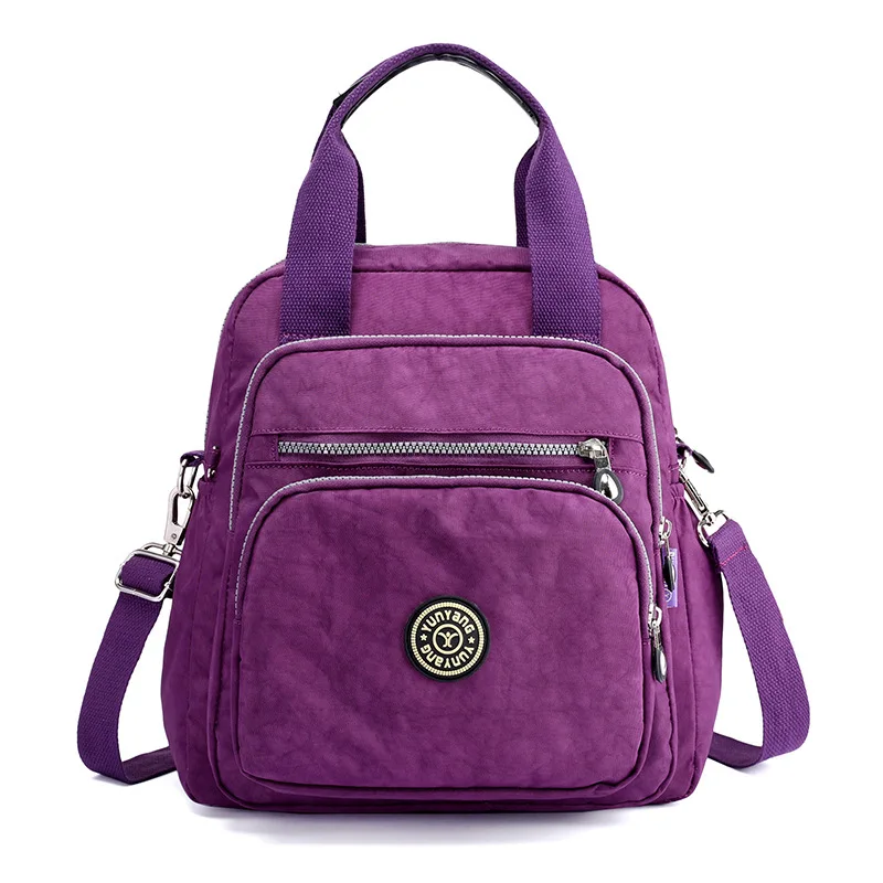 Bolso de mamá de nailon para mujer, bandolera de un hombro, portátil, de gran capacidad, mochila de viaje, bolso de moda multifuncional