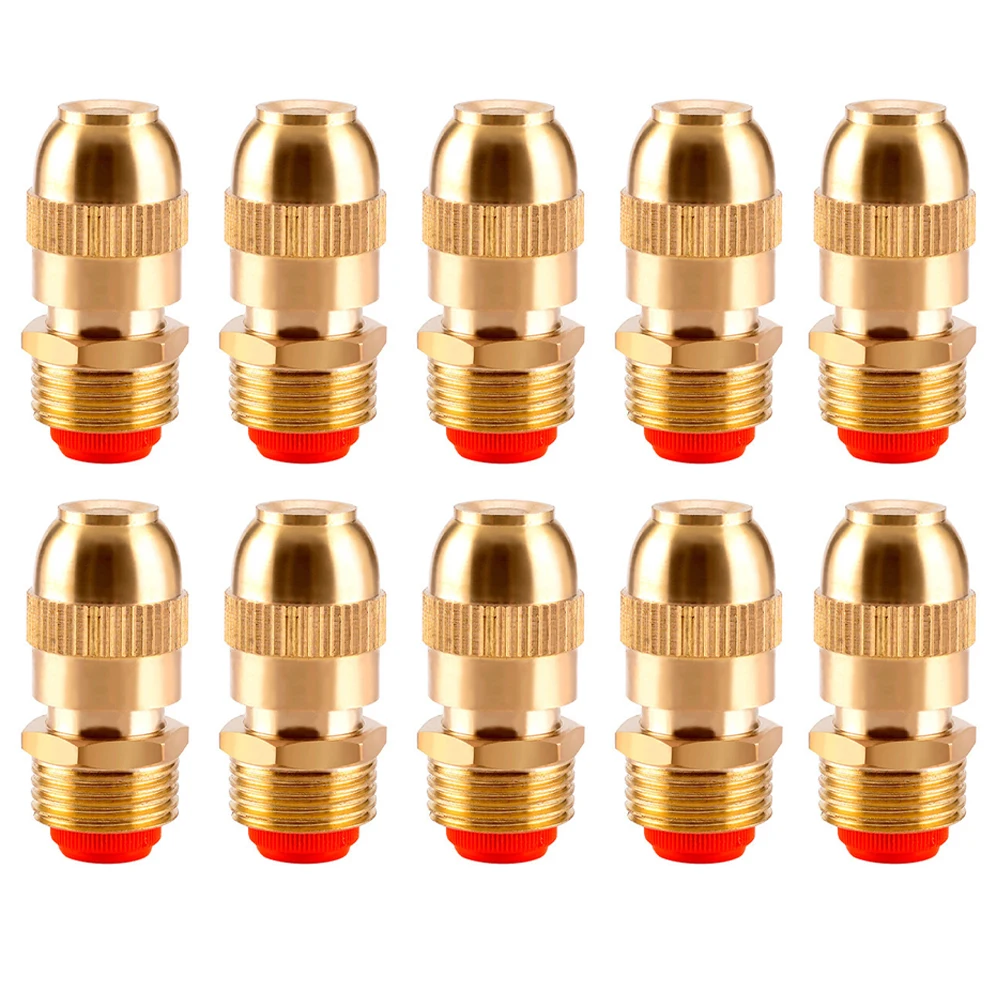 1/10pcs Adjustable Misting Nozzle Brass Sprinkler Garden Watering Spray Nozzle For Home Improvement Tool Accessory In