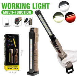 Multifunctional Portable COB LED Work Light with Magnetic Base and Hanging Hook 5 Modes for Outdoor Camping Car Repair