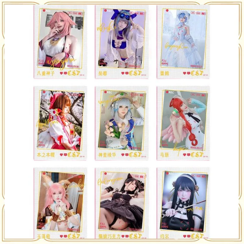 

Anime Goddess Story CSP ACG Sexy Card Rem Uta Yor Forger HMS Cheshire Collectible Card Toys for boys Christmas birthday present