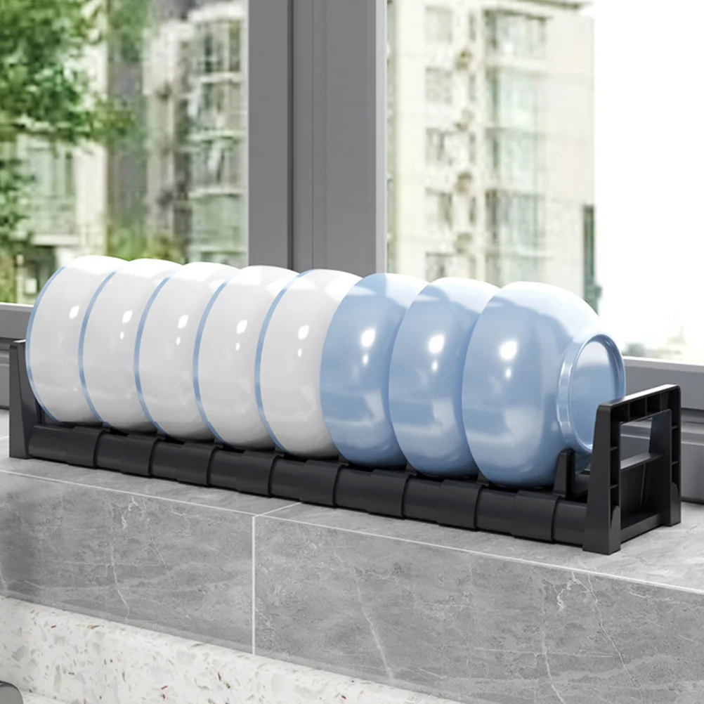 

Adjustable Pp Dish With Drainage Space-Saving Drying Rack For Kitchen Bowls Plates Utensils Small Dish Drying Rack