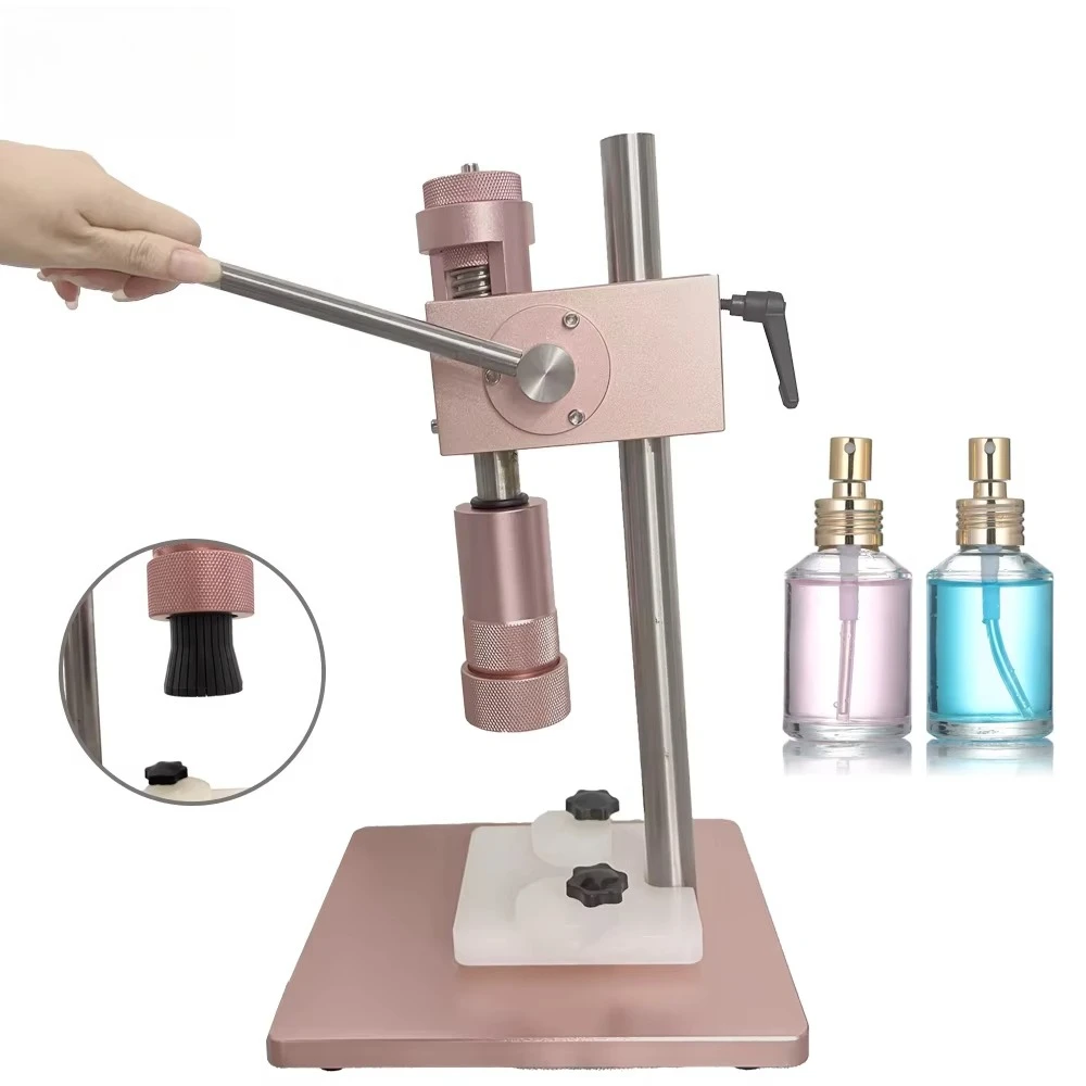 Manual Perfume Capping Machine,Manual Perfume Neckline Sealing Machine Perfume Glass Capping Machine for Small Business