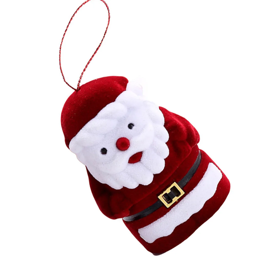 

Adorable Santa Claus Jewel Storage Box Portable Festival Necklace Jewelry Gifts Storage Case Organizer