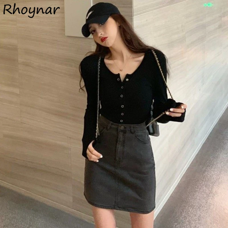 

S-3XL Denim Skirts Women Clothes Hotsweet Sexy Streetwear High Waisted European Fashion Temper Vintage Ins Teens Chic Y2k Skirt