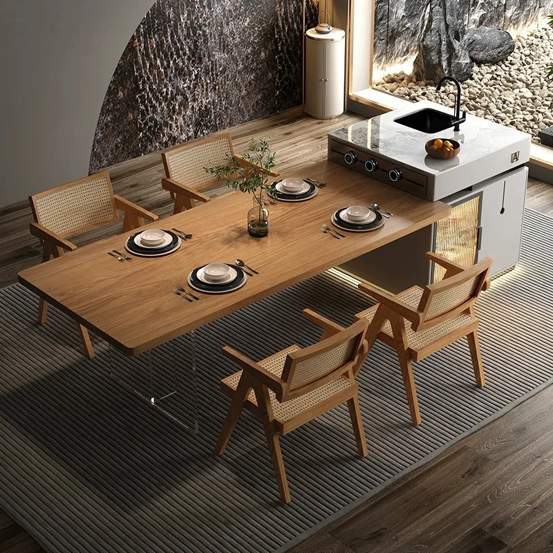Italian Style Dining Tables Minimalist Design Modern Living Room Dining Tables Multi Functional Home Furniture Mesa Comedor Lsdt